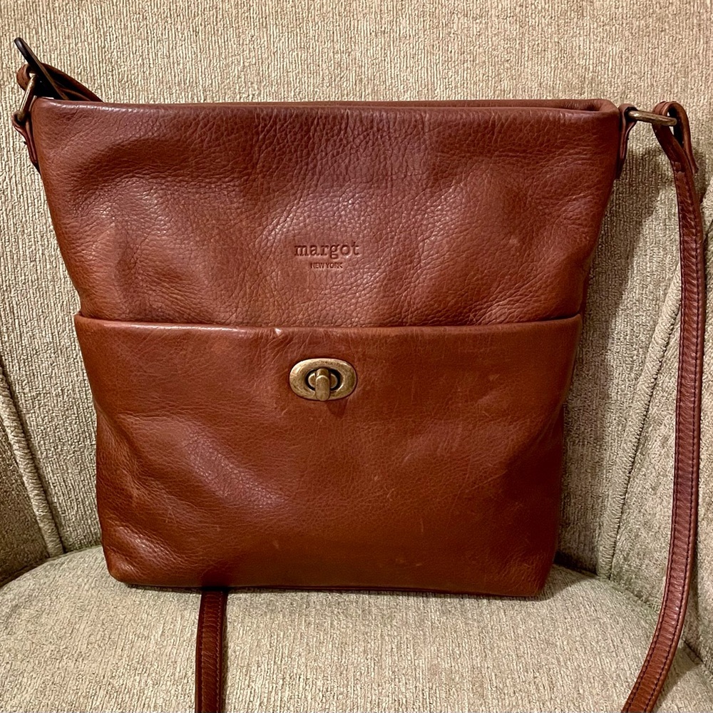 Margot Brown Leather Crossbody